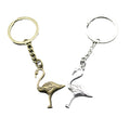Zinc Alloy Flamingo Pendant Keychain Bag Charm Gift view 5