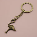 Zinc Alloy Flamingo Pendant Keychain Bag Charm Gift view 6