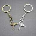 Zinc Alloy Flamingo Pendant Keychain Bag Charm Gift view 4
