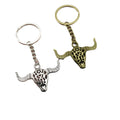 Zinc Alloy Bull Head Keychain Minimalist Bag Charm Gift view 5