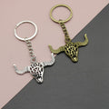 Zinc Alloy Bull Head Keychain Minimalist Bag Charm Gift view 1