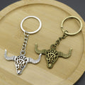 Zinc Alloy Bull Head Keychain Minimalist Bag Charm Gift view 4