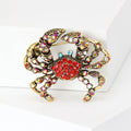 Alloy Full Rhinestone Crab Brooch Pin For Clothing Accessories view 2