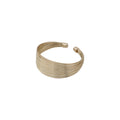 European African Style Multi Line Open Bangle, Bold Brushed C Shape Geometric Metal Bracelet view 5
