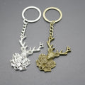 Zinc Alloy Deer Head Shape Keychain Car Key Ring Gift view 4