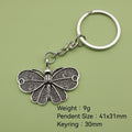 Metal Minimalist Butterfly Keychain Bag Charm Gift view 2