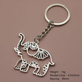 Metal Simple Elephant Keychain Animal Bag Charm Gift view 2