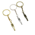 Metal Skeleton Figure Keychain Punk Bag Charm Gift view 5