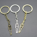 Metal Skeleton Figure Keychain Punk Bag Charm Gift view 4
