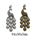 Zinc Alloy Peacock Charm Pendant No.829738 for DIY Necklace Bracelet Jewelry Making view 1