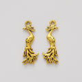 Zinc Alloy Peacock Charm Pendant for DIY Necklace Bracelet Jewelry Making view 3