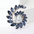 Alloy Rhinestone Olive Branch Wreath Brooch For Suit Jackets view 2