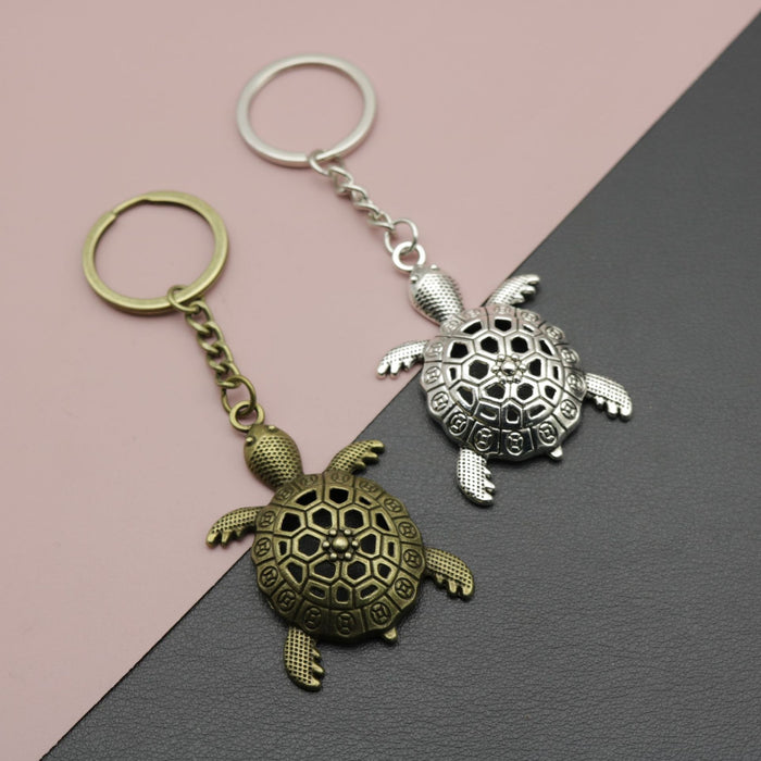 Metal Turtle Keychain Bag Charm