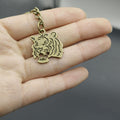 Zinc Alloy Tiger Head Keychain Bag Charm Gift view 3