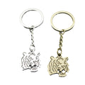 Zinc Alloy Tiger Head Keychain Bag Charm Gift view 5