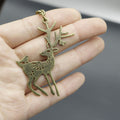 Metal Minimalist Deer Keychain Bag Charm Gift view 3
