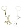 Metal Minimalist Deer Keychain Bag Charm Gift view 5