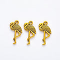 Zinc Alloy Flamingo Charm Pendant for DIY Necklace Bracelet Jewelry Making view 2