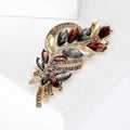 Alloy Crystal Wheat Brooch For Suits Coats And Apparel view 3