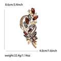 Alloy Crystal Wheat Brooch For Suits Coats And Apparel view 4