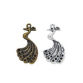 Zinc Alloy Peacock Charm Pendant No.543175 for DIY Necklace Bracelet Jewelry Making view 4