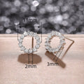 Korean New Round Circle Stud Earrings Elegant Minimalist Hollow Hoop Style Earrings For Women view 5
