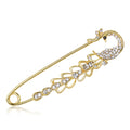 Gold Tone Silver Tone Peacock Metal Brooch Pin for Jackets and Lapels view 1