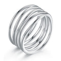 Korean Fashion Blogger Trendy Metal Ring, Minimalist Multi Layer Line Index Finger Ring view 1