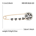 Metal Alloy Enamel Flower Brooch Pin For Women Clothing Accessories view 6