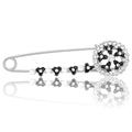 Metal Alloy Enamel Flower Brooch Pin For Women Clothing Accessories view 2