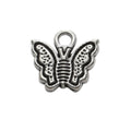 Antique Silver Zinc Alloy Butterfly Charm Pendant No.016676 for DIY Necklace Bracelet Jewelry Making view 3