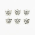 Antique Silver Zinc Alloy Butterfly Charm Pendant No.016676 for DIY Necklace Bracelet Jewelry Making view 2