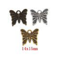 Zinc Alloy Butterfly Charm Pendant No.016805 for DIY Necklace Bracelet Jewelry Making view 1