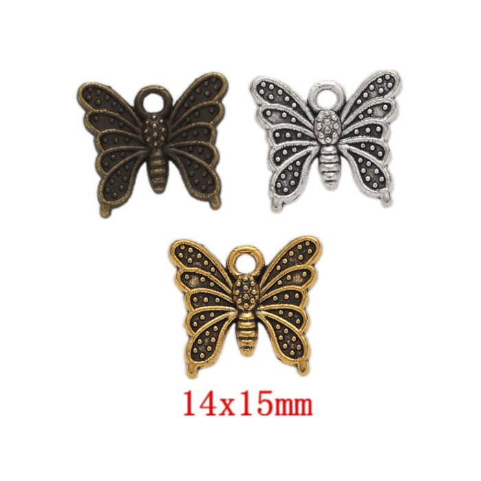 Zinc Alloy Butterfly Charm Pendant No.016805 for DIY Necklace Bracelet Jewelry Making