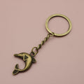 Zinc Alloy Minimal Dolphin Keychain Bag Charm Gift view 6
