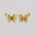 DIY Jewelry Accessories Vintage Zinc Alloy Butterfly Pendant Charms For Necklace Making view 3