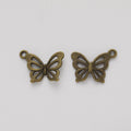 DIY Jewelry Accessories Vintage Zinc Alloy Butterfly Pendant Charms For Necklace Making view 2