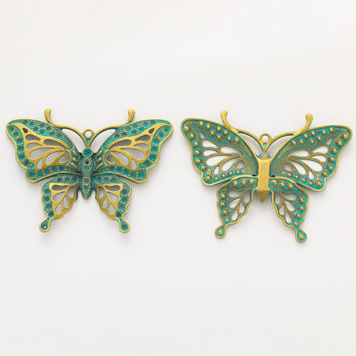 Zinc Alloy Butterfly Charm Pendant No.904215 for DIY Necklace Bracelet Jewelry Making