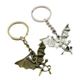 Metal Flying Dragon Keychain Fantasy Bag Charm Gift view 5