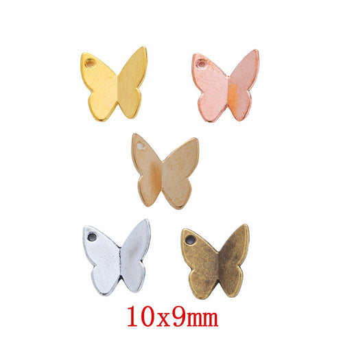 Vintage Zinc Alloy Butterfly Charm Pendant For DIY Necklace Bracelet Accessories