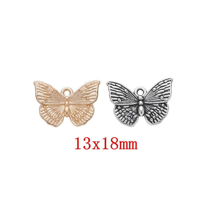 Zinc Alloy Butterfly Charm Pendant No.850747 for DIY Necklace Bracelet Jewelry Making