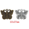 Zinc Alloy Butterfly Charm Pendant No.602834 for DIY Necklace Bracelet Jewelry Making view 1