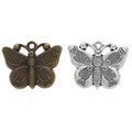 Zinc Alloy Butterfly Charm Pendant No.602834 for DIY Necklace Bracelet Jewelry Making view 4