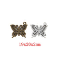 Zinc Alloy Butterfly Charm Pendant No.218502 for DIY Necklace Bracelet Jewelry Making view 1