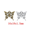 Zinc Alloy Butterfly Charm Pendant No.782299 for DIY Necklace Bracelet Jewelry Making view 1