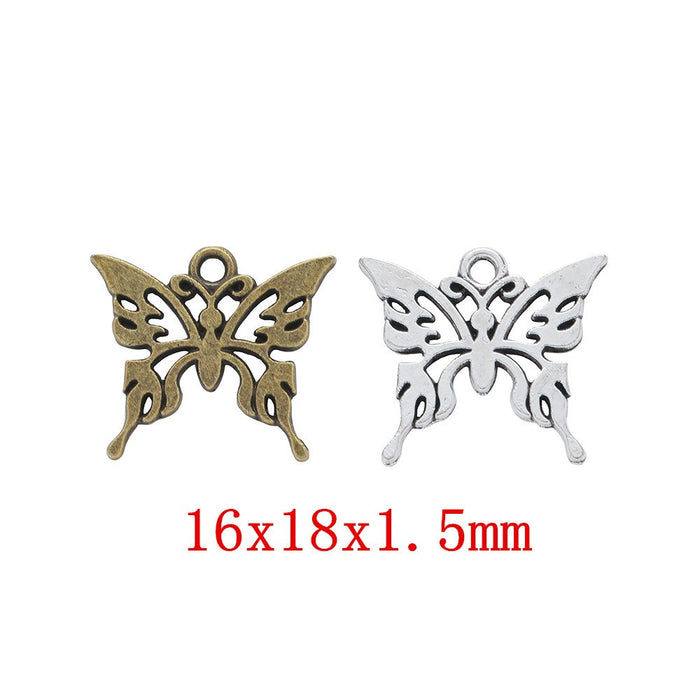 Zinc Alloy Butterfly Charm Pendant No.782299 for DIY Necklace Bracelet Jewelry Making