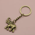 Zinc Alloy Elephant Shape Keychain For Bag Charm Gift – Antique Copper view 6
