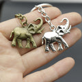 Zinc Alloy Elephant Shape Keychain For Bag Charm Gift – Antique Copper view 3
