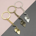 Metal Leaf Keychain Bag Charm Gift view 1