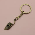 Metal Leaf Keychain Bag Charm Gift view 6